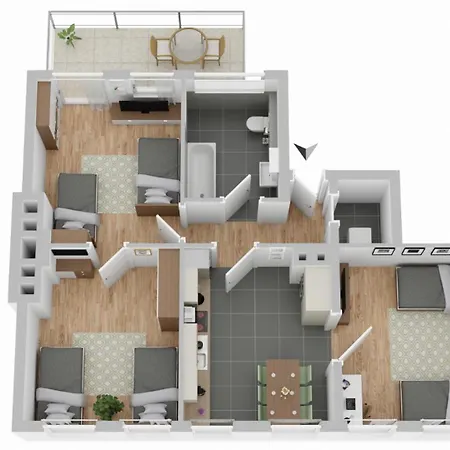 Apartament Cosyhomes24 - Centrally With Balcony And Garage - Il01b *