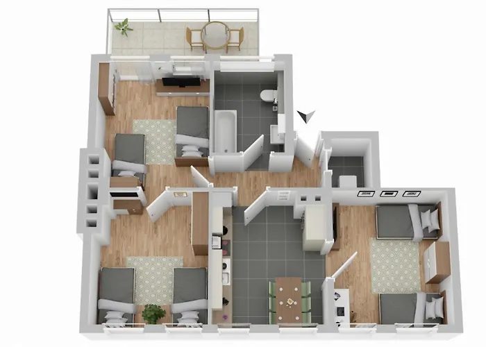 Apartament Cosyhomes24 - Centrally With Balcony And Garage - Il01b *